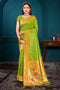 Deeva Sarees Light Green Paithani Silk Saree